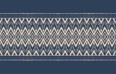 Geometrik etnik oryantal ikat kusursuz desenli renk doğulu. Aztek süsü izi. Arkaplan, perde, halı, duvar kağıdı, giysi, ambalaj, Batik, vektör illüstrasyonu için tasarım.