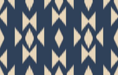 Geometrik etnik oryantal ikat kusursuz desenli renk doğulu. Aztek süsü izi. Arkaplan, perde, halı, duvar kağıdı, giysi, ambalaj, Batik, vektör illüstrasyonu için tasarım.