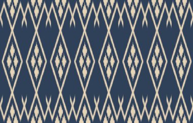 Geometrik etnik oryantal ikat kusursuz desenli renk doğulu. Aztek süsü izi. Arkaplan, perde, halı, duvar kağıdı, giysi, ambalaj, Batik, vektör illüstrasyonu için tasarım.