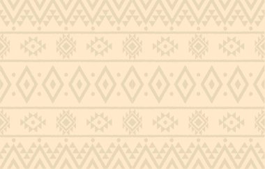 Geometrik etnik oryantal ikat kusursuz desenli renk doğulu. Aztek süsü izi. Arkaplan, perde, halı, duvar kağıdı, giysi, ambalaj, Batik, vektör illüstrasyonu için tasarım.