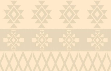 Geometrik etnik oryantal ikat kusursuz desenli renk doğulu. Aztek süsü izi. Arkaplan, perde, halı, duvar kağıdı, giysi, ambalaj, Batik, vektör illüstrasyonu için tasarım.