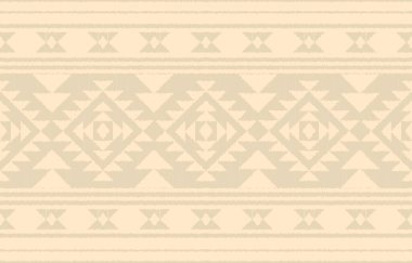 Geometrik etnik oryantal ikat kusursuz desenli renk doğulu. Aztek süsü izi. Arkaplan, perde, halı, duvar kağıdı, giysi, ambalaj, Batik, vektör illüstrasyonu için tasarım.