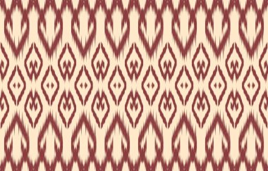 Geometrik etnik oryantal ikat kusursuz desenli renk doğulu. Aztek süsü izi. Arkaplan, perde, halı, duvar kağıdı, giysi, ambalaj, Batik, vektör illüstrasyonu için tasarım.