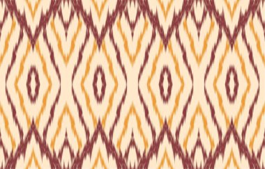 Geometrik etnik oryantal ikat kusursuz desenli renk doğulu. Aztek süsü izi. Arkaplan, perde, halı, duvar kağıdı, giysi, ambalaj, Batik, vektör illüstrasyonu için tasarım.