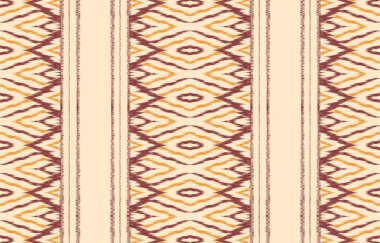 Geometrik etnik oryantal ikat kusursuz desenli renk doğulu. Aztek süsü izi. Arkaplan, perde, halı, duvar kağıdı, giysi, ambalaj, Batik, vektör illüstrasyonu için tasarım.
