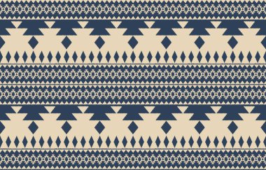 Geometrik etnik oryantal ikat kusursuz desenli renk doğulu. Aztek süsü izi. Arkaplan, perde, halı, duvar kağıdı, giysi, ambalaj, Batik, vektör illüstrasyonu için tasarım.