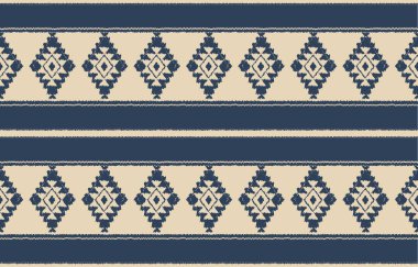 Geometrik etnik oryantal ikat kusursuz desenli renk doğulu. Aztek süsü izi. Arkaplan, perde, halı, duvar kağıdı, giysi, ambalaj, Batik, vektör illüstrasyonu için tasarım.