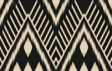 Geometrik etnik oryantal ikat kusursuz desenli renk doğulu. Aztek süsü izi. Arkaplan, perde, halı, duvar kağıdı, giysi, ambalaj, Batik, vektör illüstrasyonu için tasarım.