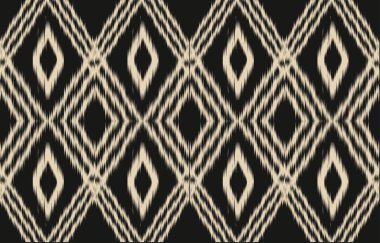 Geometrik etnik oryantal ikat kusursuz desenli renk doğulu. Aztek süsü izi. Arkaplan, perde, halı, duvar kağıdı, giysi, ambalaj, Batik, vektör illüstrasyonu için tasarım.
