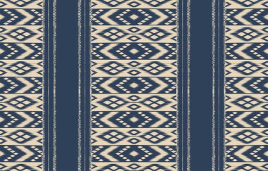 Geometrik etnik oryantal ikat kusursuz desenli renk doğulu. Aztek süsü izi. Arkaplan, perde, halı, duvar kağıdı, giysi, ambalaj, Batik, vektör illüstrasyonu için tasarım.