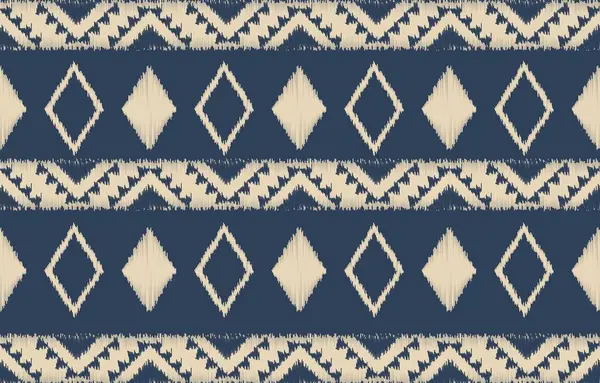 Geometrik etnik oryantal ikat kusursuz desenli renk doğulu. Aztek süsü izi. Arkaplan, perde, halı, duvar kağıdı, giysi, ambalaj, Batik, vektör illüstrasyonu için tasarım.