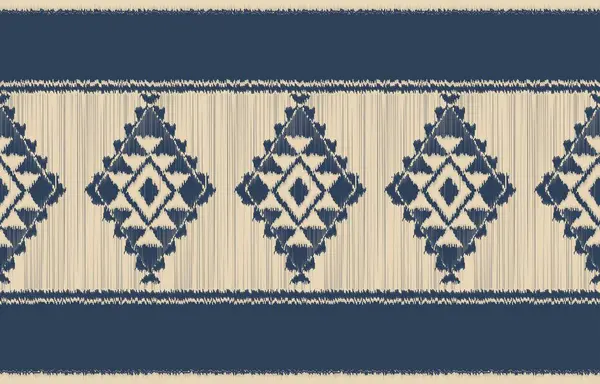 Geometrik etnik oryantal ikat kusursuz desenli renk doğulu. Aztek süsü izi. Arkaplan, perde, halı, duvar kağıdı, giysi, ambalaj, Batik, vektör illüstrasyonu için tasarım.