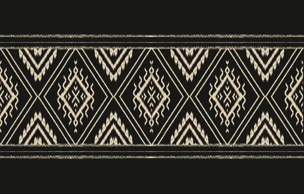Geometrik etnik oryantal ikat kusursuz desenli renk doğulu. Aztek süsü izi. Arkaplan, perde, halı, duvar kağıdı, giysi, ambalaj, Batik, vektör illüstrasyonu için tasarım.