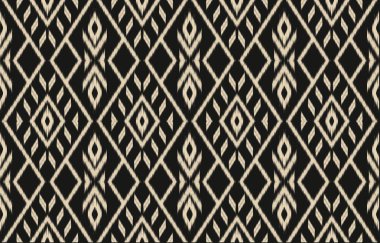 Geometrik etnik oryantal ikat kusursuz desenli renk doğulu. Aztek süsü izi. Arkaplan, perde, halı, duvar kağıdı, giysi, ambalaj, Batik, vektör illüstrasyonu için tasarım.
