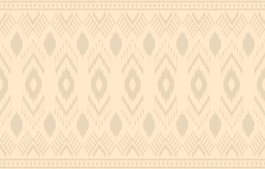 Geometrik etnik oryantal ikat kusursuz desenli renk doğulu. Aztek süsü izi. Arkaplan, perde, halı, duvar kağıdı, giysi, ambalaj, Batik, vektör illüstrasyonu için tasarım.