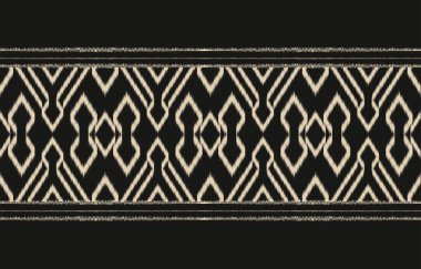 Geometrik etnik oryantal ikat kusursuz desenli renk doğulu. Aztek süsü izi. Arkaplan, perde, halı, duvar kağıdı, giysi, ambalaj, Batik, vektör illüstrasyonu için tasarım.
