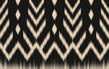 Geometrik etnik oryantal ikat kusursuz desenli renk doğulu. Aztek süsü izi. Arkaplan, perde, halı, duvar kağıdı, giysi, ambalaj, Batik, vektör illüstrasyonu için tasarım.