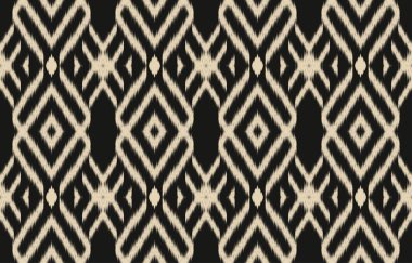 Geometrik etnik oryantal ikat kusursuz desenli renk doğulu. Aztek süsü izi. Arkaplan, perde, halı, duvar kağıdı, giysi, ambalaj, Batik, vektör illüstrasyonu için tasarım.