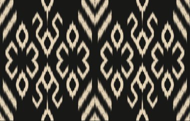 Geometrik etnik oryantal ikat kusursuz desenli renk doğulu. Aztek süsü izi. Arkaplan, perde, halı, duvar kağıdı, giysi, ambalaj, Batik, vektör illüstrasyonu için tasarım.