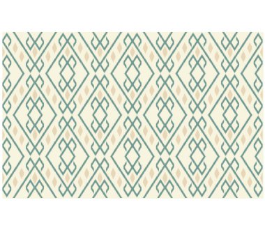 Geometrik etnik oryantal ikat kusursuz desenli renk doğulu. Aztek süsü izi. Arkaplan, perde, halı, duvar kağıdı, giysi, ambalaj, Batik, vektör illüstrasyonu için tasarım.