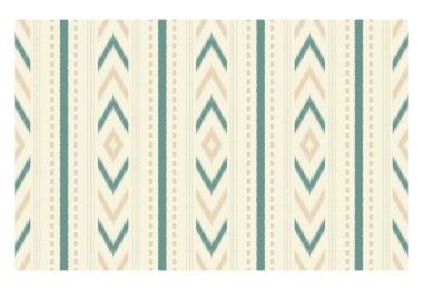 Geometrik etnik oryantal ikat kusursuz desenli renk doğulu. Aztek süsü izi. Arkaplan, perde, halı, duvar kağıdı, giysi, ambalaj, Batik, vektör illüstrasyonu için tasarım.