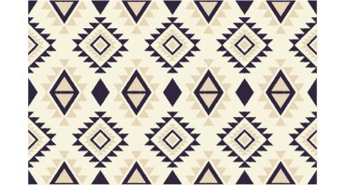 Geometrik etnik oryantal ikat kusursuz desenli renk doğulu. Aztek süsü izi. Arkaplan, perde, halı, duvar kağıdı, giysi, ambalaj, Batik, vektör illüstrasyonu için tasarım.
