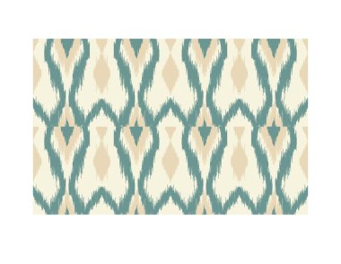 Geometrik etnik oryantal ikat kusursuz desenli renk doğulu. Aztek süsü izi. Arkaplan, perde, halı, duvar kağıdı, giysi, ambalaj, Batik, vektör illüstrasyonu için tasarım.