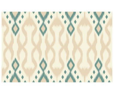 Geometrik etnik oryantal ikat kusursuz desenli renk doğulu. Aztek süsü izi. Arkaplan, perde, halı, duvar kağıdı, giysi, ambalaj, Batik, vektör illüstrasyonu için tasarım.