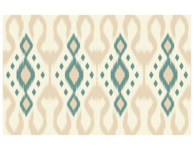 Geometrik etnik oryantal ikat kusursuz desenli renk doğulu. Aztek süsü izi. Arkaplan, perde, halı, duvar kağıdı, giysi, ambalaj, Batik, vektör illüstrasyonu için tasarım.