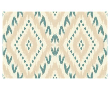 Geometrik etnik oryantal ikat kusursuz desenli renk doğulu. Aztek süsü izi. Arkaplan, perde, halı, duvar kağıdı, giysi, ambalaj, Batik, vektör illüstrasyonu için tasarım.