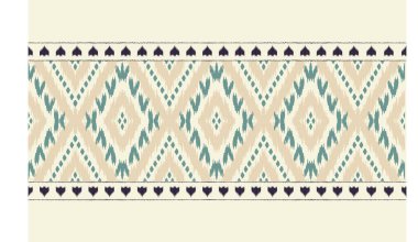 Geometrik etnik oryantal ikat kusursuz desenli renk doğulu. Aztek süsü izi. Arkaplan, perde, halı, duvar kağıdı, giysi, ambalaj, Batik, vektör illüstrasyonu için tasarım.