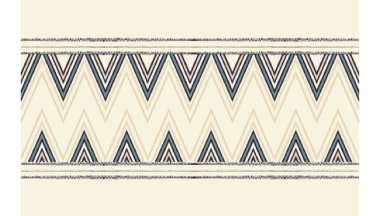 Geometrik etnik oryantal ikat kusursuz desenli renk doğulu. Aztek süsü izi. Arkaplan, perde, halı, duvar kağıdı, giysi, ambalaj, Batik, vektör illüstrasyonu için tasarım.