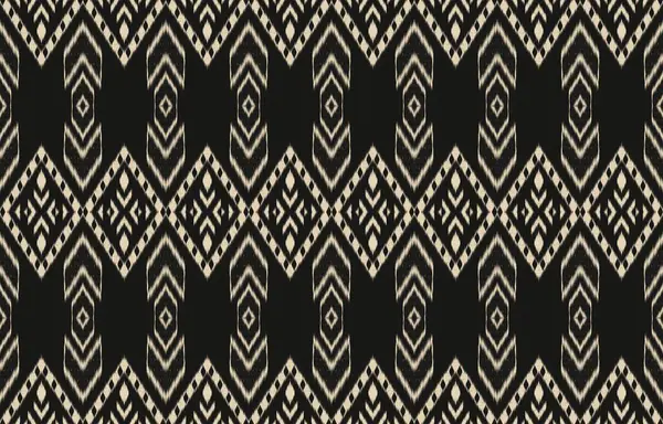 Geometrik etnik oryantal ikat kusursuz desenli renk doğulu. Aztek süsü izi. Arkaplan, perde, halı, duvar kağıdı, giysi, ambalaj, Batik, vektör illüstrasyonu için tasarım.