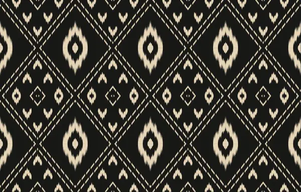 Geometrik etnik oryantal ikat kusursuz desenli renk doğulu. Aztek süsü izi. Arkaplan, perde, halı, duvar kağıdı, giysi, ambalaj, Batik, vektör illüstrasyonu için tasarım.