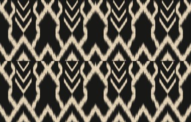 Geometrik etnik oryantal ikat kusursuz desenli renk doğulu. Aztek süsü izi. Arkaplan, perde, halı, duvar kağıdı, giysi, ambalaj, Batik, vektör illüstrasyonu için tasarım.