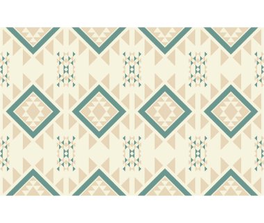 Geometrik etnik oryantal ikat kusursuz desenli renk doğulu. Aztek süsü izi. Arkaplan, perde, halı, duvar kağıdı, giysi, ambalaj, Batik, vektör illüstrasyonu için tasarım.