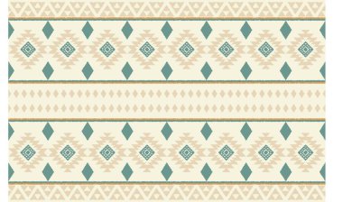Geometrik etnik oryantal ikat kusursuz desenli renk doğulu. Aztek süsü izi. Arkaplan, perde, halı, duvar kağıdı, giysi, ambalaj, Batik, vektör illüstrasyonu için tasarım.