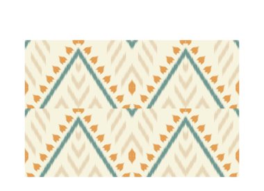 Geometrik etnik oryantal ikat kusursuz desenli renk doğulu. Aztek süsü izi. Arkaplan, perde, halı, duvar kağıdı, giysi, ambalaj, Batik, vektör illüstrasyonu için tasarım.