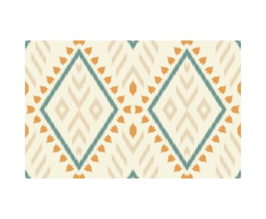 Geometrik etnik oryantal ikat kusursuz desenli renk doğulu. Aztek süsü izi. Arkaplan, perde, halı, duvar kağıdı, giysi, ambalaj, Batik, vektör illüstrasyonu için tasarım.