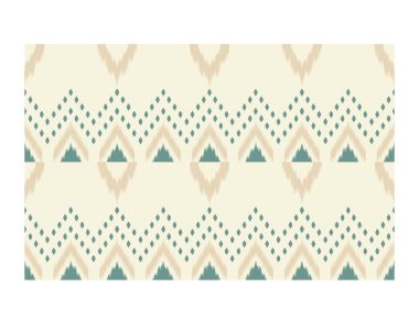 Geometrik etnik oryantal ikat kusursuz desenli renk doğulu. Aztek süsü izi. Arkaplan, perde, halı, duvar kağıdı, giysi, ambalaj, Batik, vektör illüstrasyonu için tasarım.