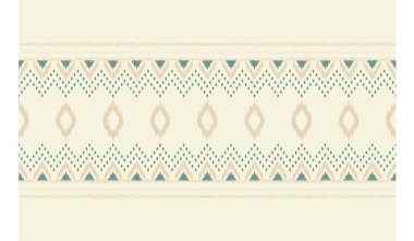 Geometrik etnik oryantal ikat kusursuz desenli renk doğulu. Aztek süsü izi. Arkaplan, perde, halı, duvar kağıdı, giysi, ambalaj, Batik, vektör illüstrasyonu için tasarım.