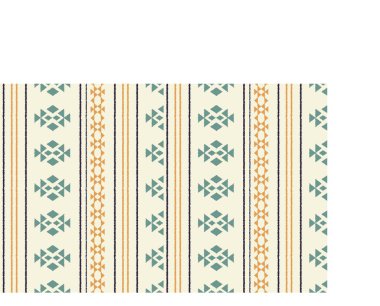 Geometrik etnik oryantal ikat kusursuz desenli renk doğulu. Aztek süsü izi. Arkaplan, perde, halı, duvar kağıdı, giysi, ambalaj, Batik, vektör illüstrasyonu için tasarım.
