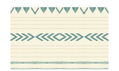 Geometrik etnik oryantal ikat kusursuz desenli renk doğulu. Aztek süsü izi. Arkaplan, perde, halı, duvar kağıdı, giysi, ambalaj, Batik, vektör illüstrasyonu için tasarım.