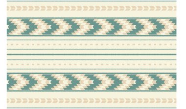 Geometrik etnik oryantal ikat kusursuz desenli renk doğulu. Aztek süsü izi. Arkaplan, perde, halı, duvar kağıdı, giysi, ambalaj, Batik, vektör illüstrasyonu için tasarım.