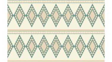 Geometrik etnik oryantal ikat kusursuz desenli renk doğulu. Aztek süsü izi. Arkaplan, perde, halı, duvar kağıdı, giysi, ambalaj, Batik, vektör illüstrasyonu için tasarım.