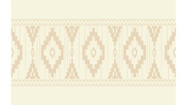 Geometrik etnik oryantal ikat kusursuz desenli renk doğulu. Aztek süsü izi. Arkaplan, perde, halı, duvar kağıdı, giysi, ambalaj, Batik, vektör illüstrasyonu için tasarım.