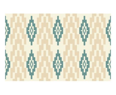 Geometrik etnik oryantal ikat kusursuz desenli renk doğulu. Aztek süsü izi. Arkaplan, perde, halı, duvar kağıdı, giysi, ambalaj, Batik, vektör illüstrasyonu için tasarım.