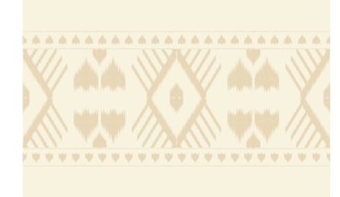 Geometrik etnik oryantal ikat kusursuz desenli renk doğulu. Aztek süsü izi. Arkaplan, perde, halı, duvar kağıdı, giysi, ambalaj, Batik, vektör illüstrasyonu için tasarım.