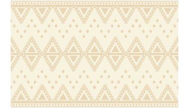 Geometrik etnik oryantal ikat kusursuz desenli renk doğulu. Aztek süsü izi. Arkaplan, perde, halı, duvar kağıdı, giysi, ambalaj, Batik, vektör illüstrasyonu için tasarım.