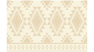 Geometrik etnik oryantal ikat kusursuz desenli renk doğulu. Aztek süsü izi. Arkaplan, perde, halı, duvar kağıdı, giysi, ambalaj, Batik, vektör illüstrasyonu için tasarım.